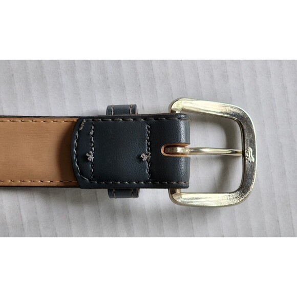 Haband Mens Genuine Bonded Leather Dress Belt 34 Grey Made in USA - Picture 6 of 9